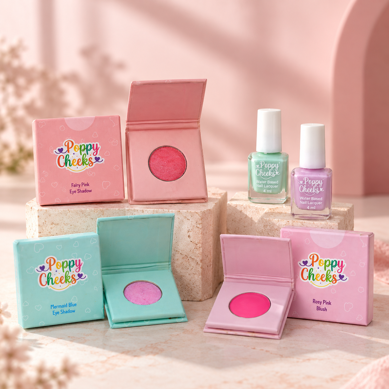 Poppy Cheeks children's makeup with beetroot, strawberry, saffron, rose and other nature-inspired ingredients